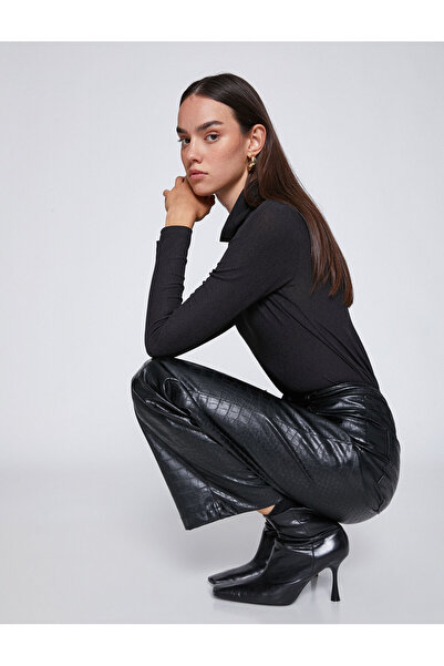 Koton Μακρυμάνικο T-Shirt ζιβάγκο