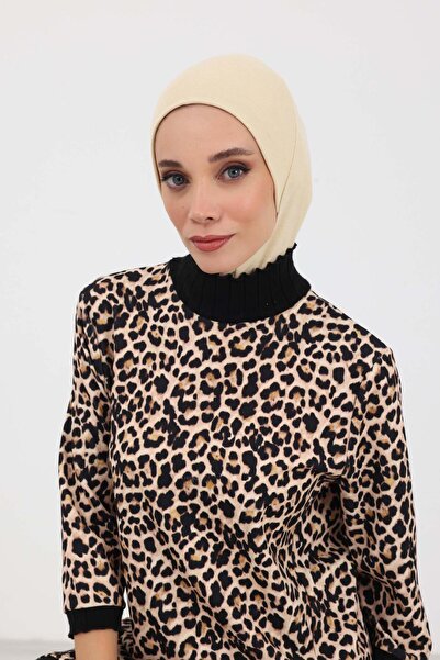 Aisha's Design Χειμερινό Μαντίλι Τεσεττουρ, tb-5rb, Κρέμα