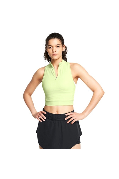 Under Armour Run Anywhere Crop Tank Kadın Yeşil Koşu Atlet 1386344-383