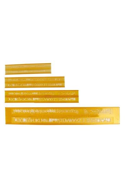 HATAS 02250 Set de scris tehnic - 3-5-7-10 Mm