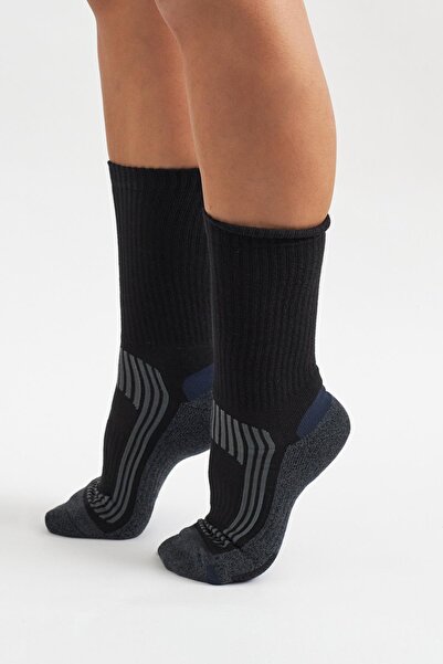 Katia&Bony Ανδρικές κάλτσες με πετσέτα σόλας Γκρι/Μπλε