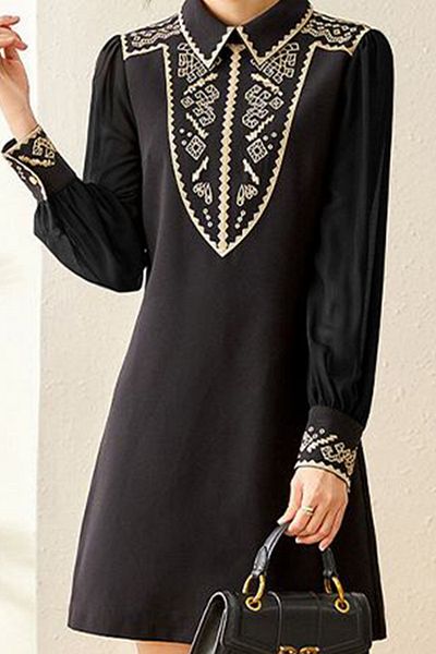 TRENDBUTİKOFFİCİAL Rochie midi cu model de broderie rafinată