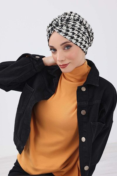 Aisha's Design غطاء رأس شتوي منقوش من Mihrace، b-4dıv