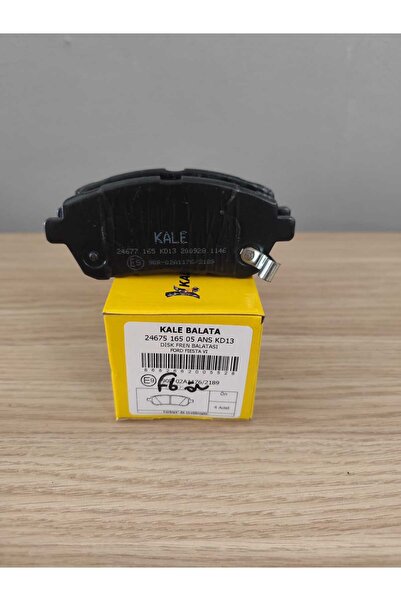 KALE FİESTA 2009-2017 ARASI ÖN FREN BALATASIDIR. KALE MARKADIR