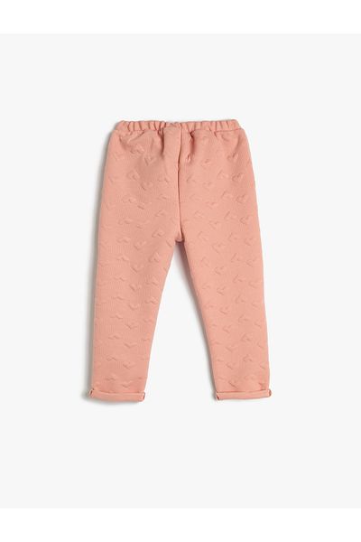 Koton Heart Quilted Sweatpants - Elastic Waist Raster