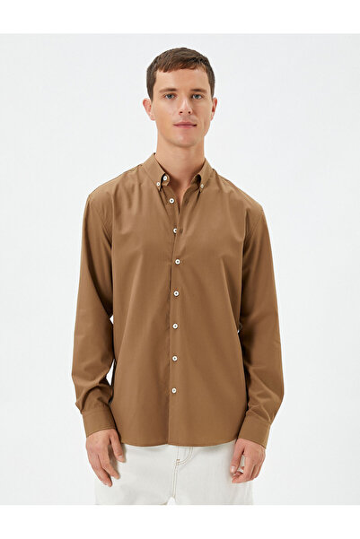Koton Класическа риза с дълги ръкави и яка
