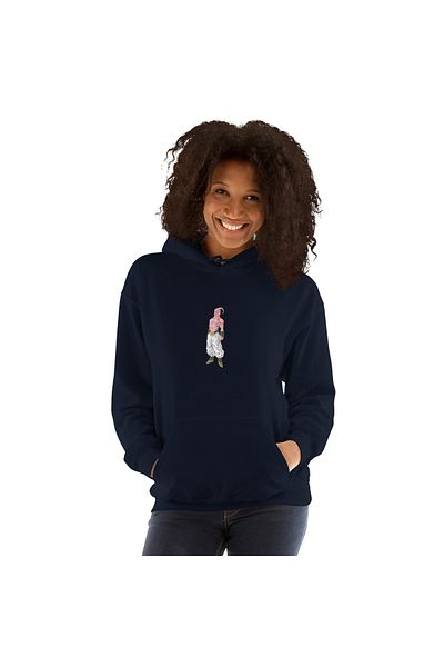 Moda Glo Унисекс суитшърт с качулка и щампа Mayimbu
