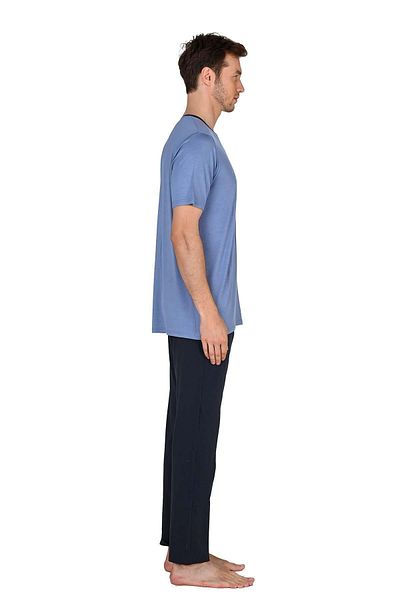 Jiber JIBER MODAL COTTON CROWN COLLAR ΚΟΝΤΟΜΑΝΙΚΙ ΑΝΔΡΙΚΗ ΣΕΤ ΠΙΤΖΑΜΑΣ
