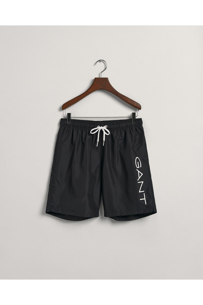 Gant Erkek Siyah Logolu Mayo Şort