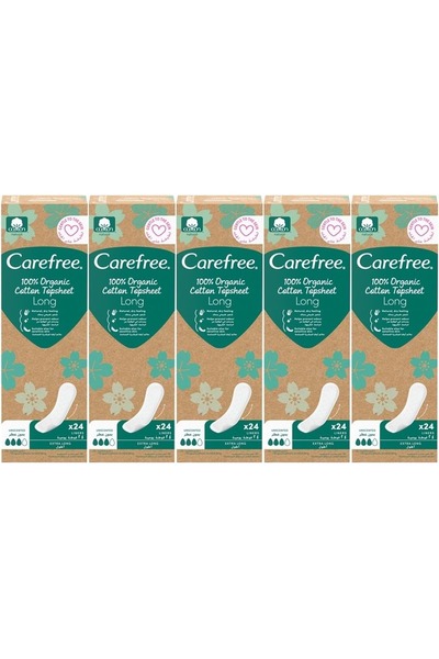 o.b. O.B Carefree Günlük Ped Organic Cotton Topsheet Uzun 120 Adet (5PK*24)