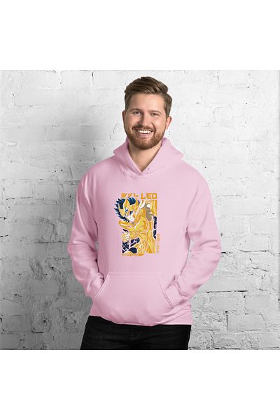 Moda Glo Φούτερ Unisex Leo με στάμπα με κουκούλα