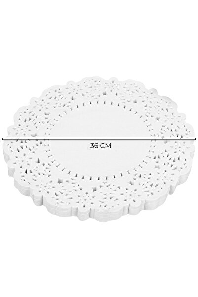 PASTRY PLANET مناديل دولي وورق دانتيل 36 سم (100 قطعة)