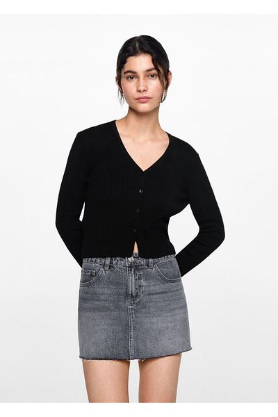 Mango Teen Cardigan de tricotaj cu nasturi