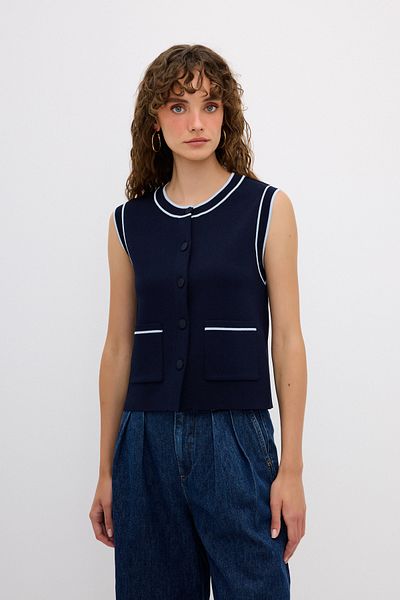 adL Stripe Deaty Knitwear Vest