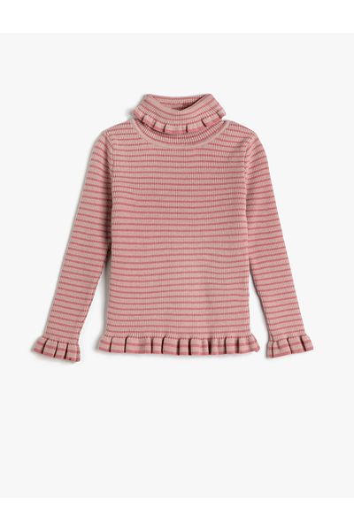 Koton Turtleneck pulóver Camisole Fodor részletes, puha textúrájú