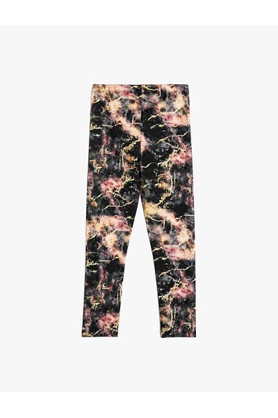 Koton Leggings with Elastic Waist and Abstract Pattern