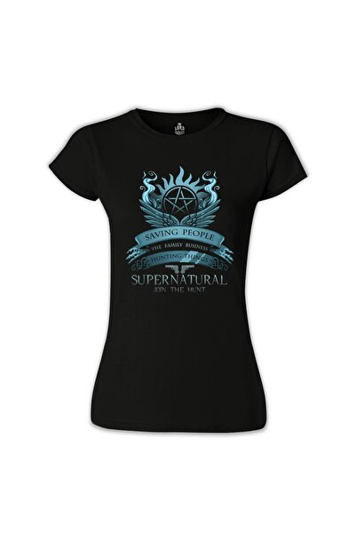 Lord T-Shirt تيشيرت نسائي أسود من Supernatural - Join The Hunt