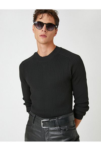 Koton Basic Knitted Sweater Crew Neck