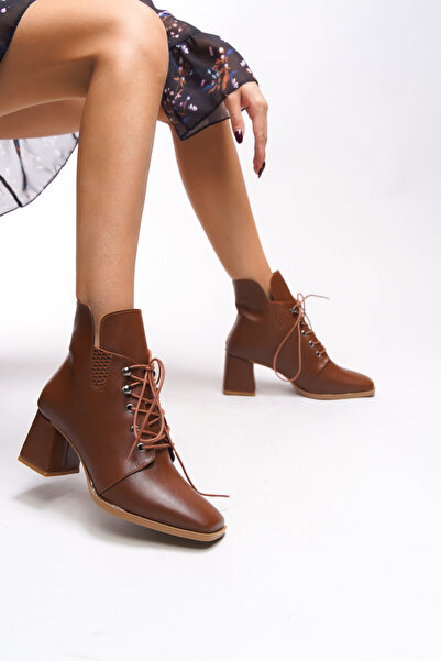 Riccon Γυναικείες μπότες με τακούνι Vyllaurel - Tan 00123545 Μοντέλο