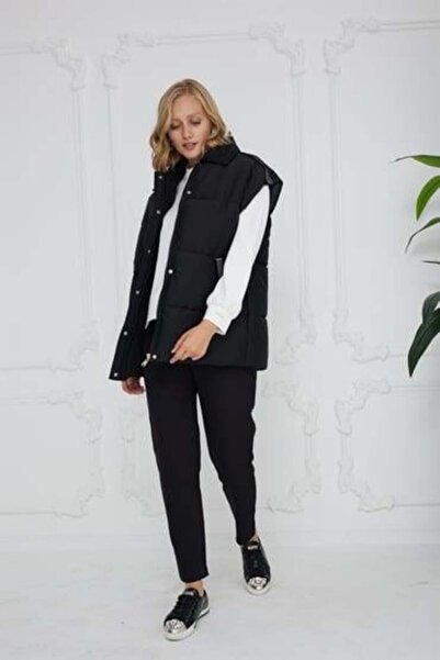 Moodbasic ŞERİT AKSESUARLI KAPİTONE YELEK