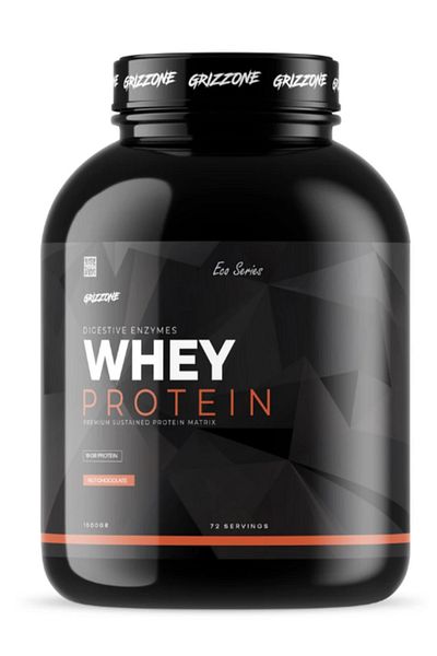 GRIZZONE Whey Protein 72 Servings Nut Chocolate 1800 Grams