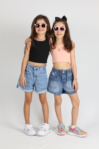 kids A more Veronica Tek Cırtlı Kız Çocuk Spor Ayakkabı Beyaz