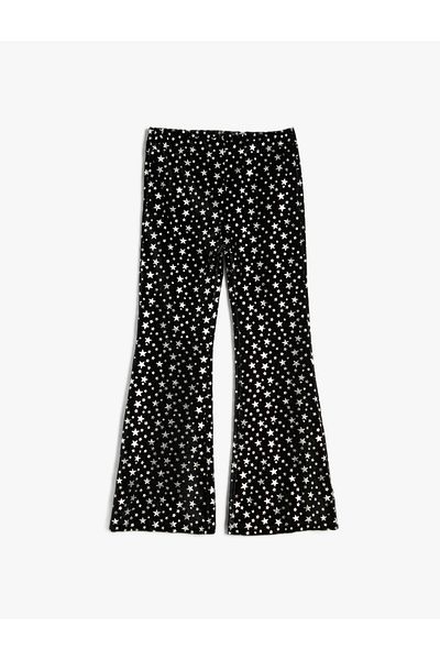 Koton Spanische Hose mit glänzendem Stern-Print