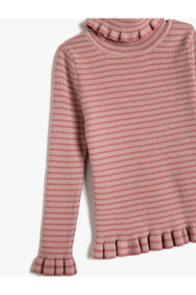 Koton Pulover cu gât țesut Camisole Volane Detaliat Texturat moale