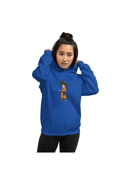 Moda Glo Hanorac unisex cu glugă cu imprimeu Gorten