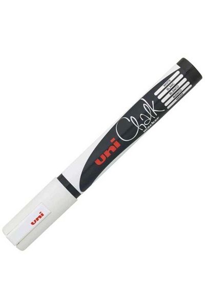 UNİ-BALL Uni Chalk Water Based Black Board Marker 1.8-2.5 White