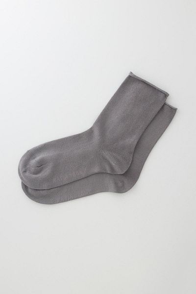 Katia&Bony Women's Gray Colored Elasticless Modal Fabric Thin Socks