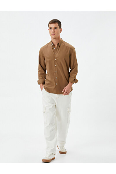 Koton Κλασικό πουκάμισο μακρυμάνικο γιακά