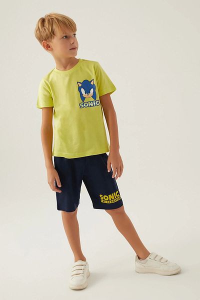 Sonic Modern Boy's Bermuda Suit - Pistachio Green
