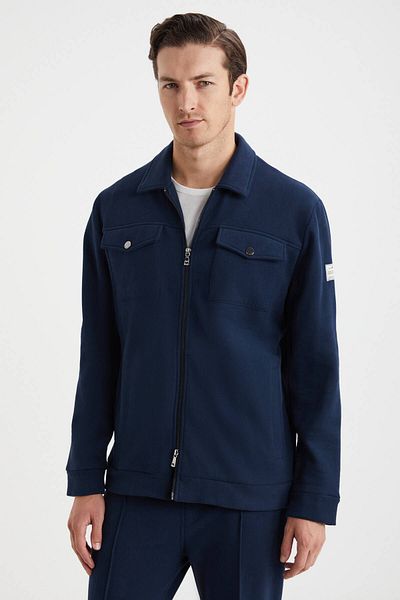 Hemington Pure Cotton Navy Blue Sports Jacket