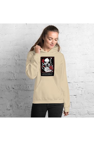 Moda Glo Φούτερ Unisex Kakashi με στάμπα με κουκούλα