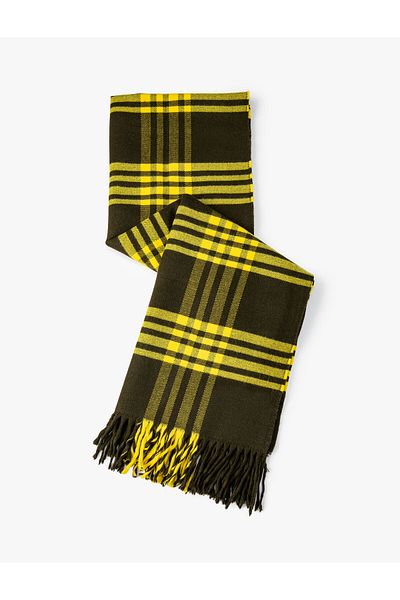 Koton Scarf Plaid Soft Textured Tassels