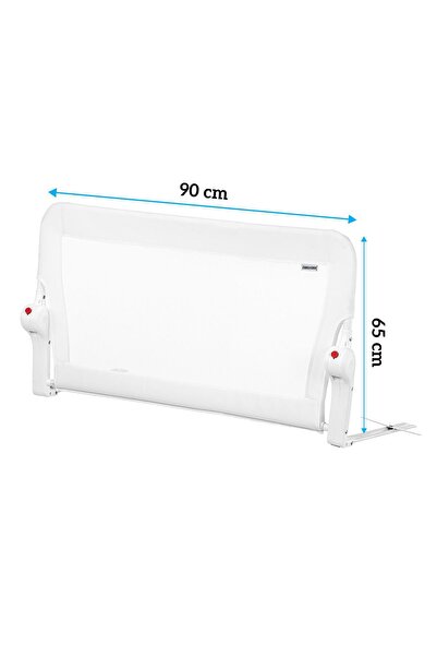 Wellgro 90*65 cm White Bed Barrier, Children's Bed Railing