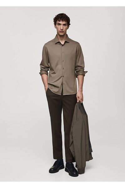 MANGO Man Regular Fit Anti-Wrinkle Shirt