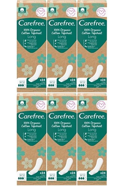 o.b. O.B Carefree Daily Pad Organic Cotton Topsheet Long 144 Pieces (6Pk*24)