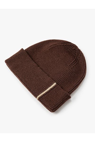 Koton Basic Knitted Stripe Pattern with Fold Detail