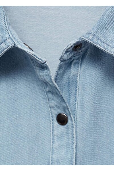 MANGO Kids Denim gömlek elbise