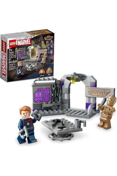 LEGO 76253 مجموعة مقر حراس المجرة من مارفل، المجلد الثالث مع شخصيات جروت وستا...