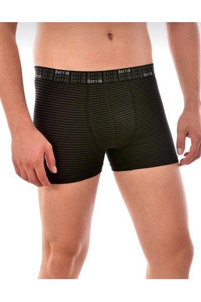 Berrak 4475 Ανδρικό ριγέ Lycra Boxer Single