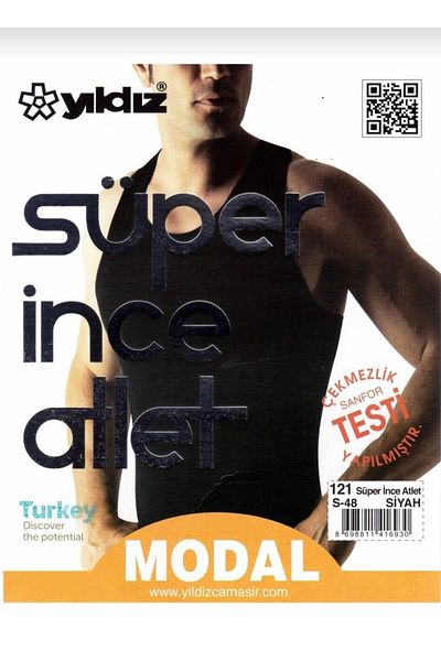 YILDIZ Men's Modal 121 Super Thin Strap Undershirt - Single