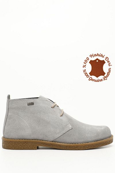 GÖNDERİ(R) Γυναικείες / Κορίτσια Stone Suede Oxford Mold Rubber Sole από γνήσιο δέρμα