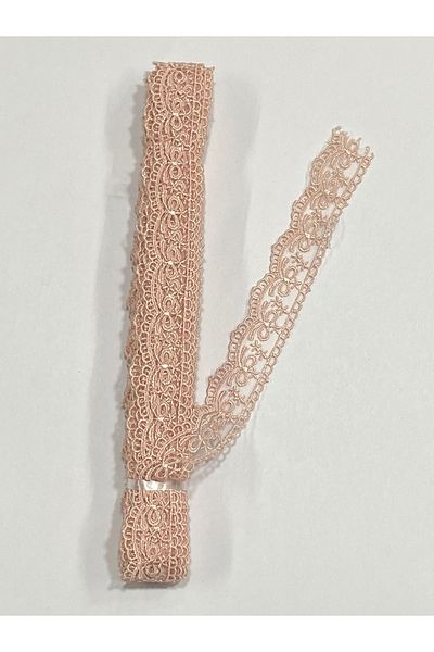 karantuhafiye 9 Meters Thin Guipure - Powder Color, 1 Ball Thin Tulle Guipure