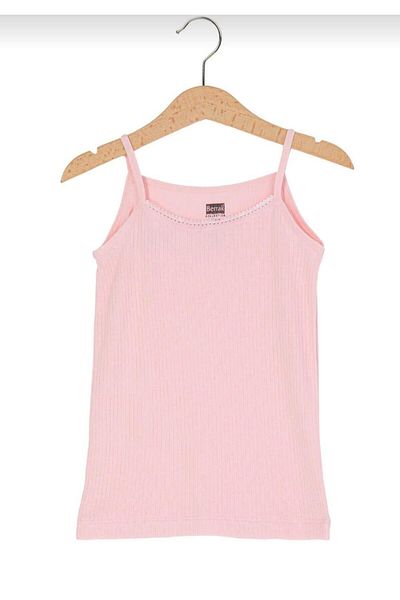 Berrak 6005 Girl's Modal Thread Strap Undershirt 12 Pieces