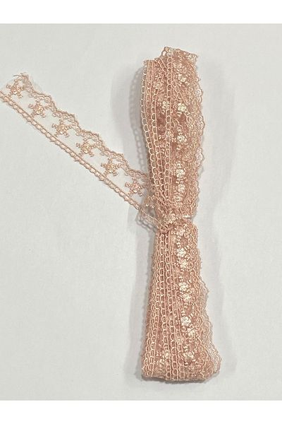 karantuhafiye 9 Meters Thin Guipure - Powder Color, 1 Ball Thin Tulle Guipure