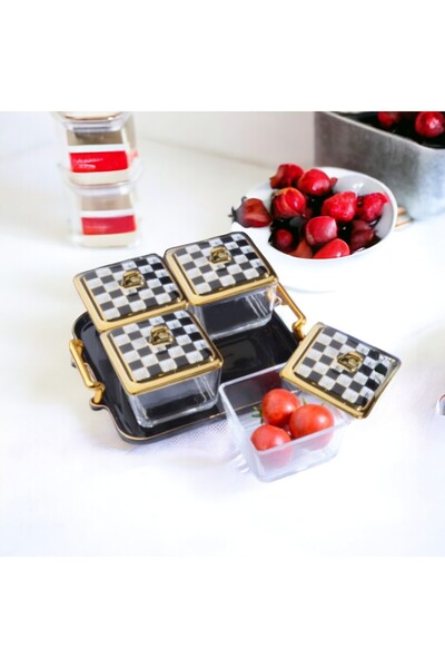 es home collection Porselen Cam 4'lü Kahvaltılık