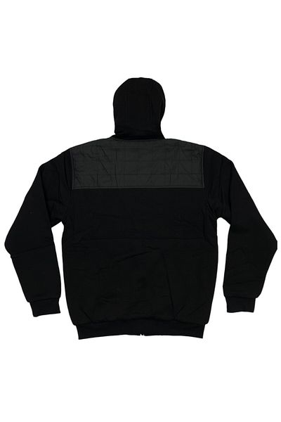Masimar Men's Hooded Fur Lined 3 Thread Zippered Regular Fit Sweatshirt Coat